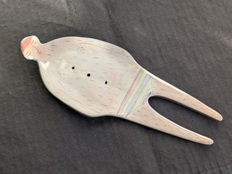 Anthropologie Swimmer Trinket Dish Plate / Jewelry Tray / Soap Tray