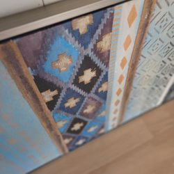 Ren Wil Olivia Salazar 'Oslo Dress' Hand-painted Canvas Art 32" x 62" 
Excellent 
$40