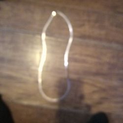 Silver Herringbone Necklace 