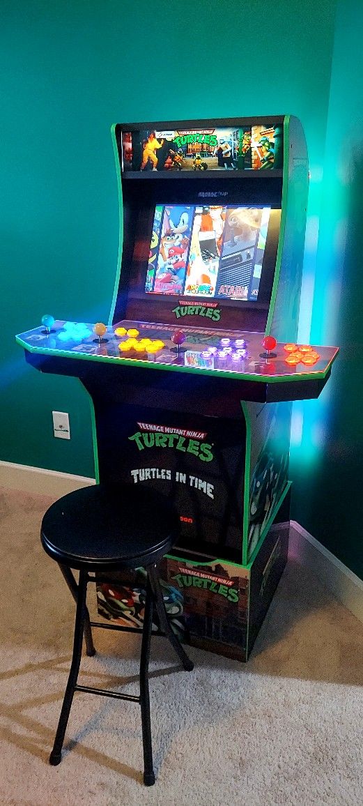 Arcade 1up With Over 8k Games, Light Up Cabinet, Marquee and Controls Volume Mixer