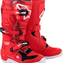 Alpinestar Kids Youth Tech 7s Riding Boots Size 8 ATV Motorcycle Motocross Off Road Mx 