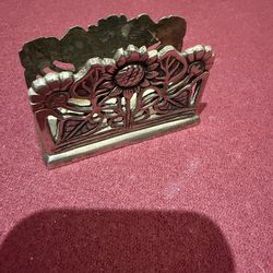 Vintage table card holder