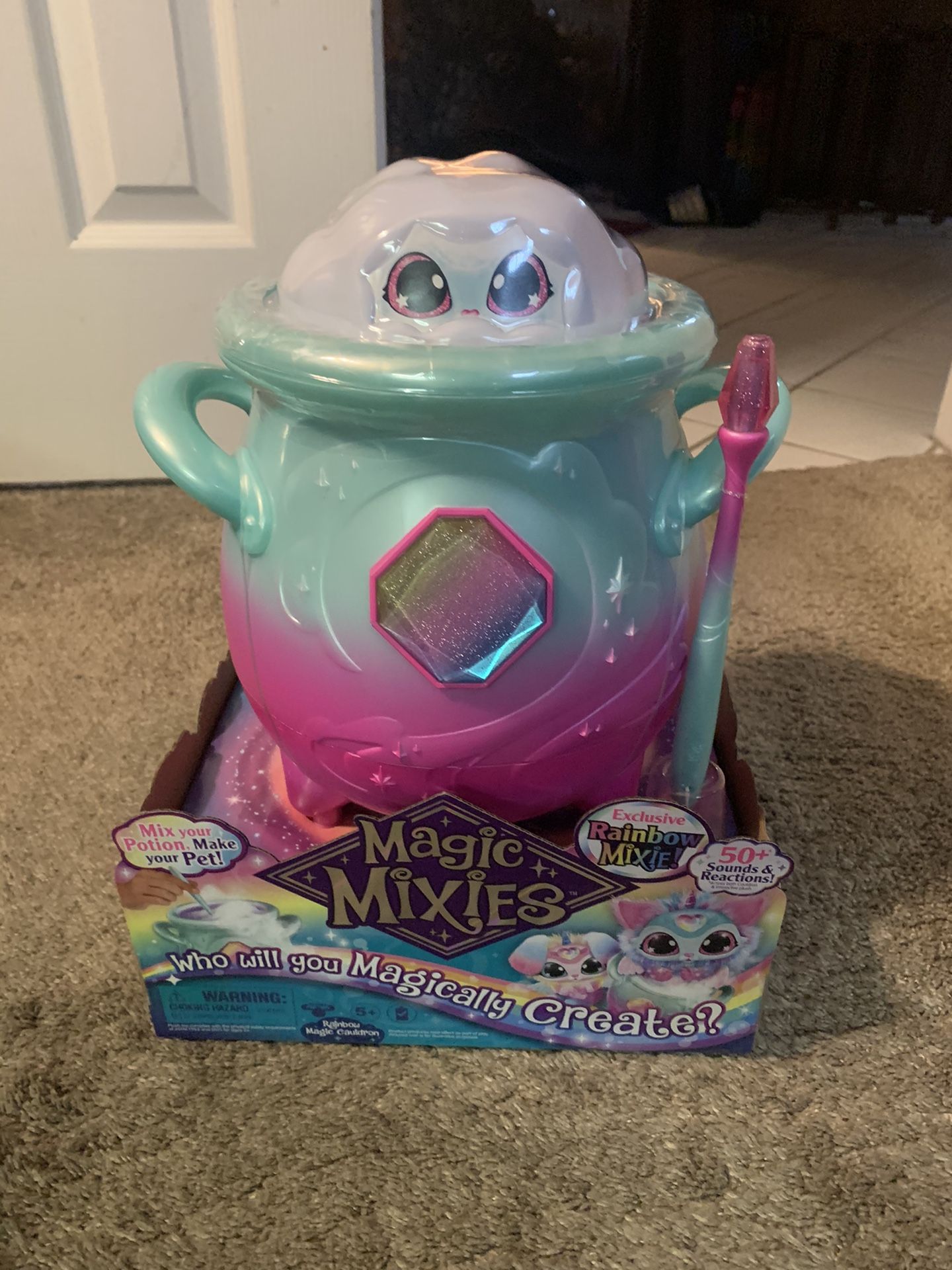 Magic mixie 8 inch plush rainbow