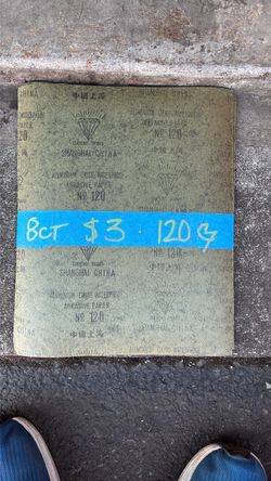 Diamond Brand 120 Grit Waterproof Sandpaper 8-Pack