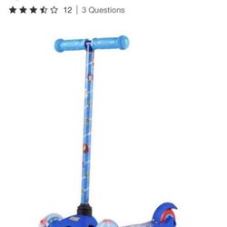 NEW Kids Scooter Sonic Tilt and Turn Scooter with Light Up Wheels