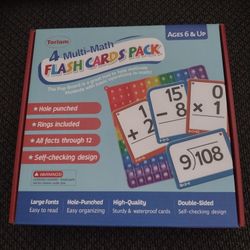 Torlam Multi Math Flash Cards Ages 6 & Up. 