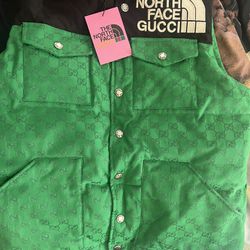 The North Face Gucci Green vest Size Large 