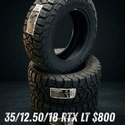 New tires pegasus RTX LT  35//12.50//18 $800