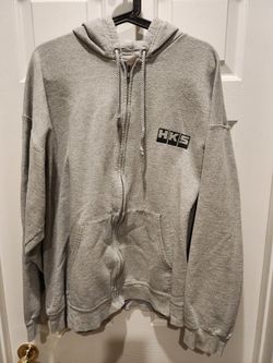 HKS Zip Up Hoodie - Grey XL