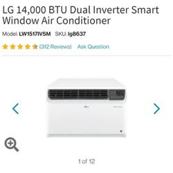 LG room air conditioner dual converter 14,000btu