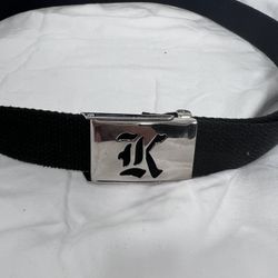 Old English Belt Letter K 