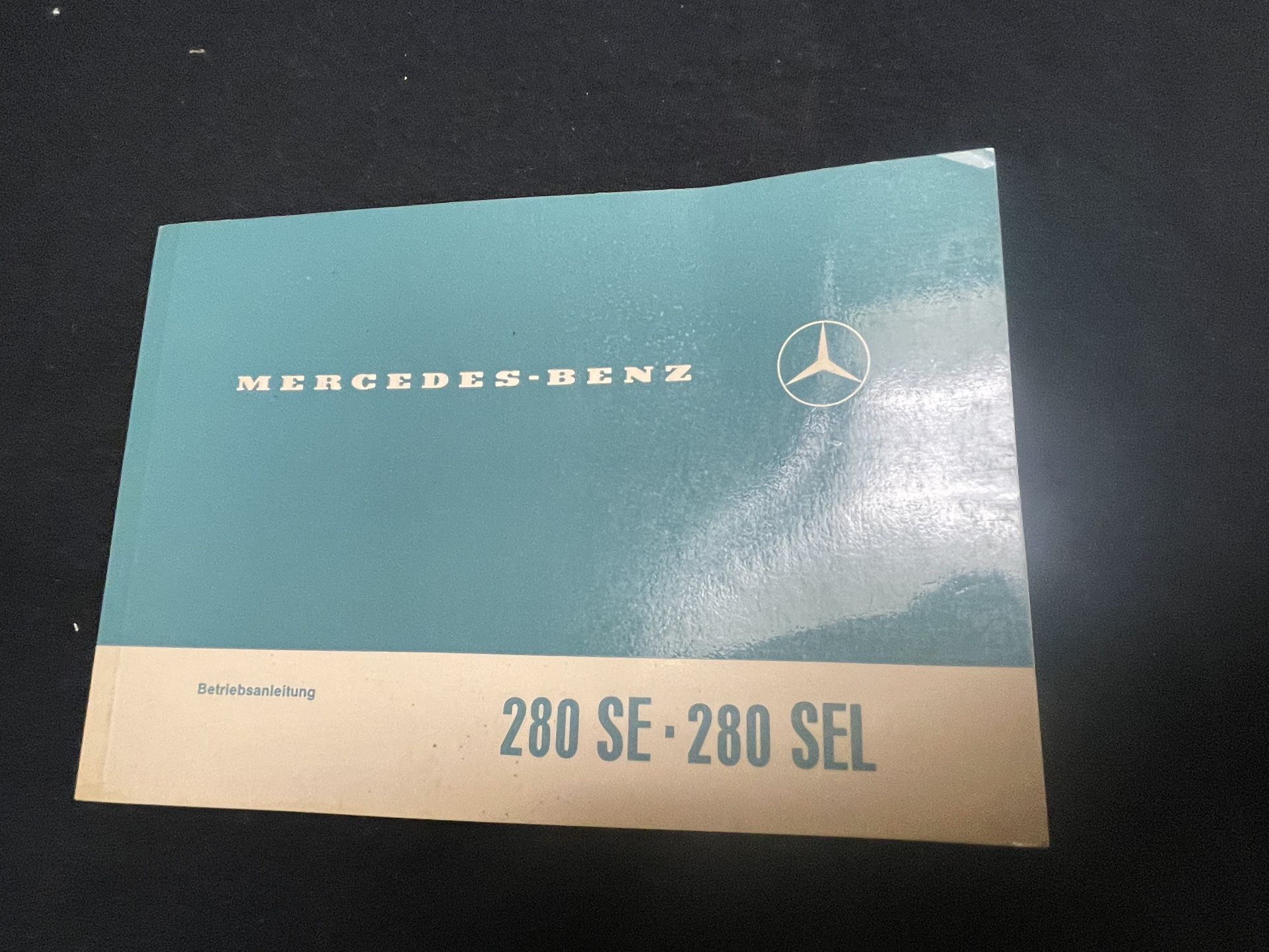 1968 To 1972 Mercedes-Benz W108 280 SE SEL Original Owners Manual parts