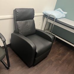 Black Leather Reclining Chair
