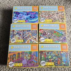 6 Odd Pieces 1000pc Puzzles 