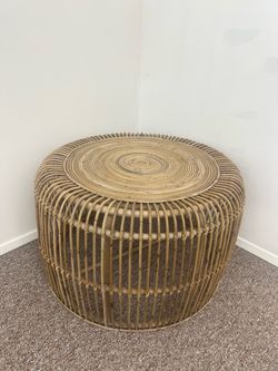 Wicker coffee table