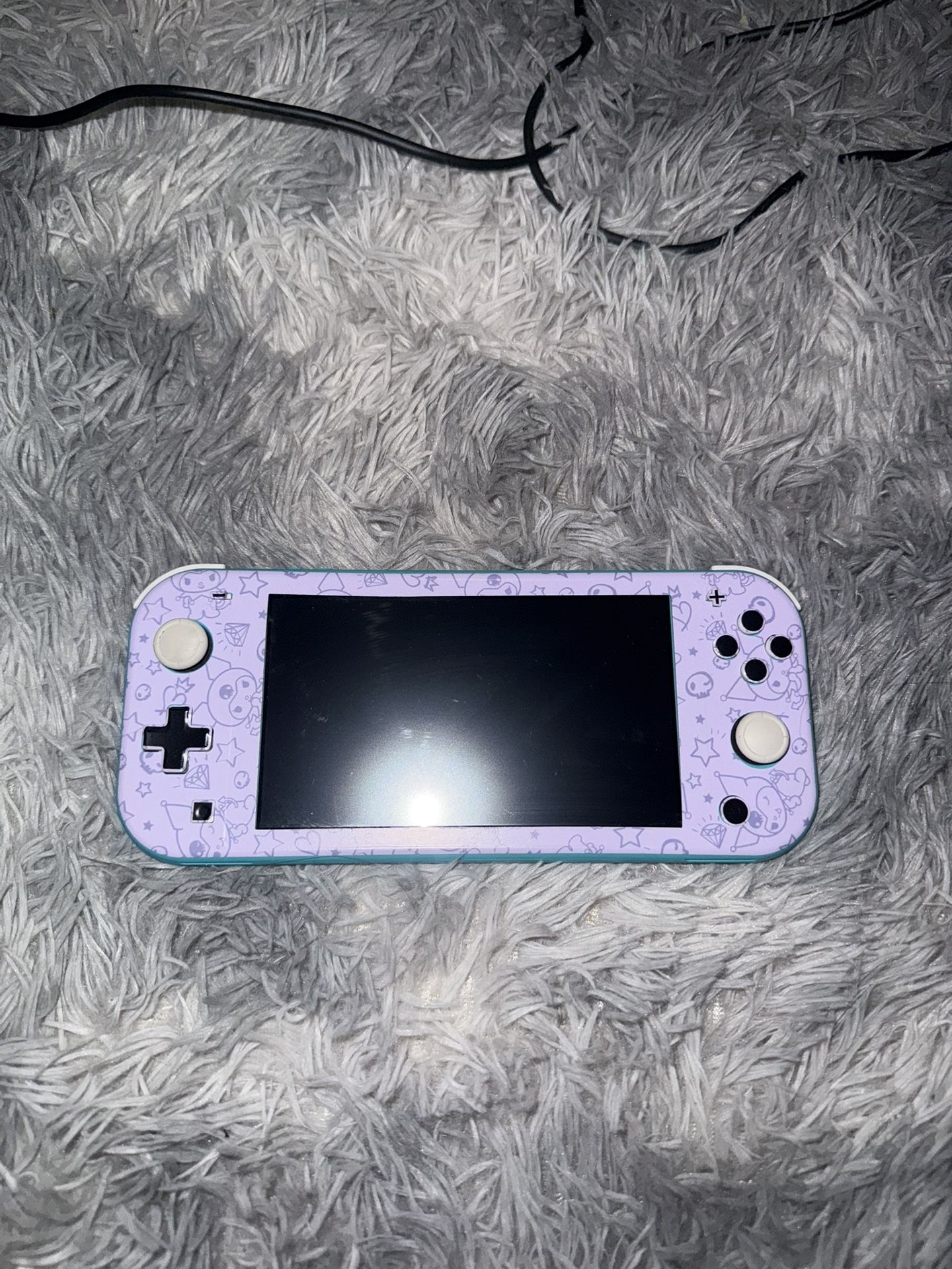 Blue Switch Lite with Kuromi Skin