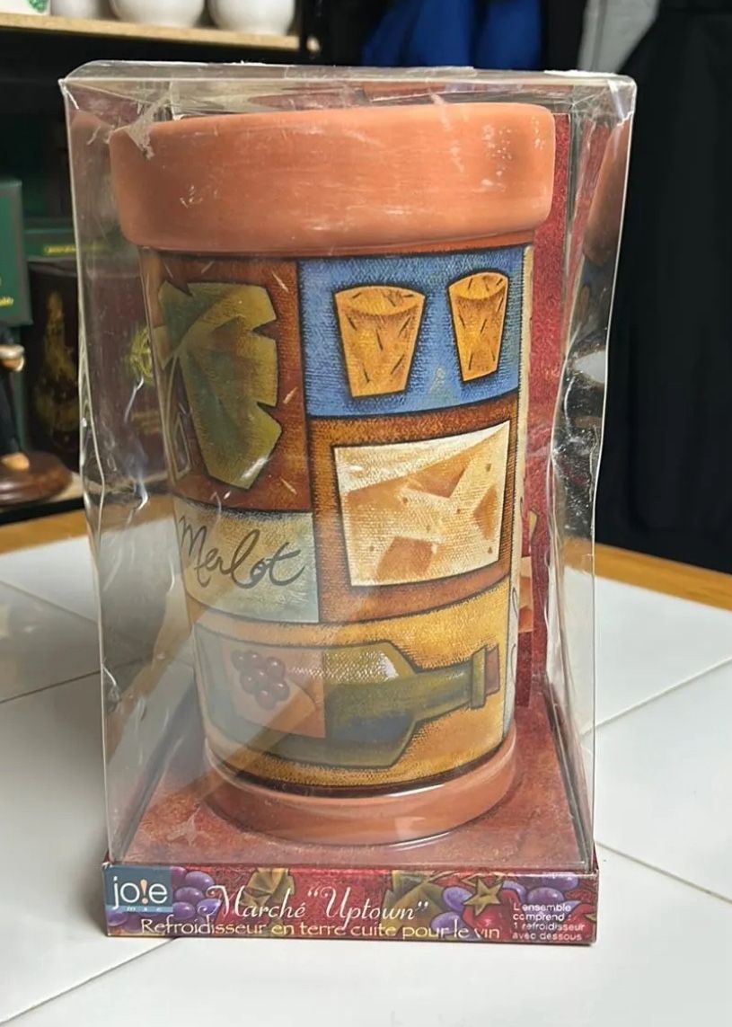 Jo!e Marche Uptown Terra Cotta Wine Chiller