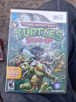 Vintage 2009 TMNT Teenage Mutant Ninja Turtles Smash-Up Nintendo Wii Game - Case & Disc in good condition Only