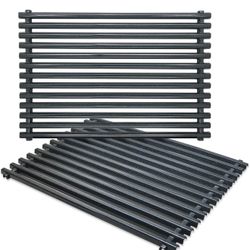 Antree 7525 Porcelain Enameled Grates (17.4 x 11.8 x 0.25) for Weber Spirit 300 Series, Spirit 700, Genesis Silver Gold B/C Replacement Weber 7525 Gra