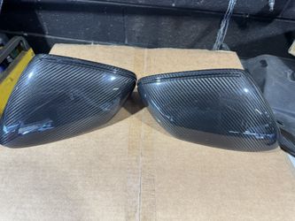 Taycan Carbon Fiber Side View Mirror Cover 