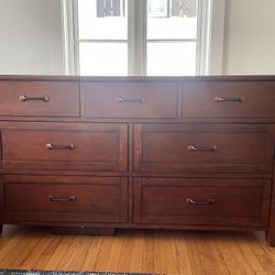 Pottery Barn Dresser, Bed And Night Stand