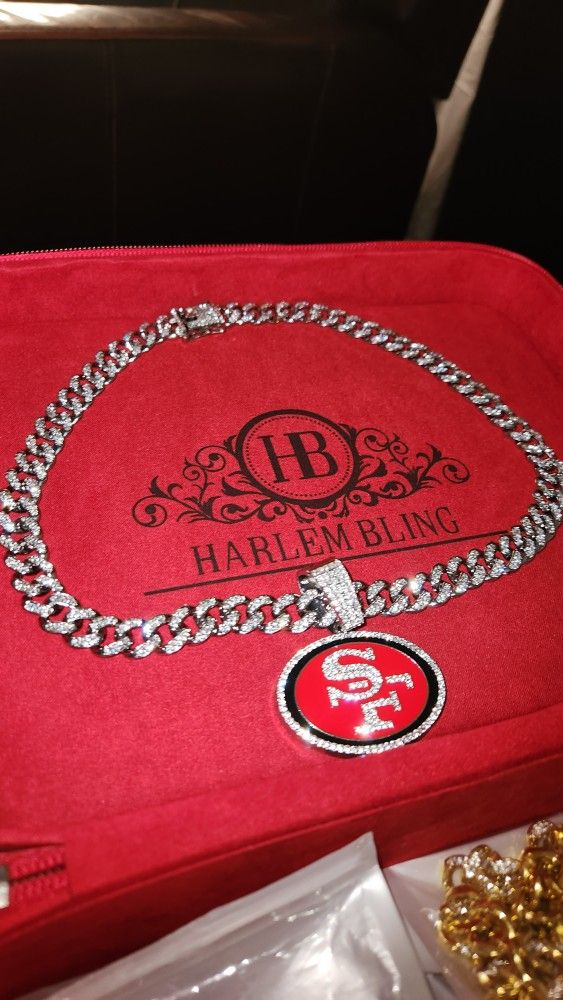 22"-24"  SF 49'ers Chain & Pendant