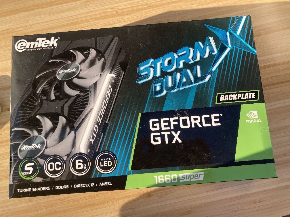 Storm DUAL Backplate Geforce GTX 1660 SUPER