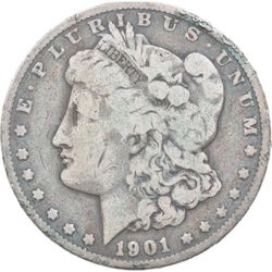 1901 O Morgan Silver Dollar