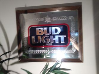 Antique bar sign mirror