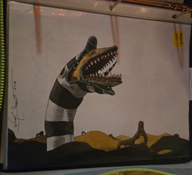 Hand Drawn Sandworm from Beetlejuice