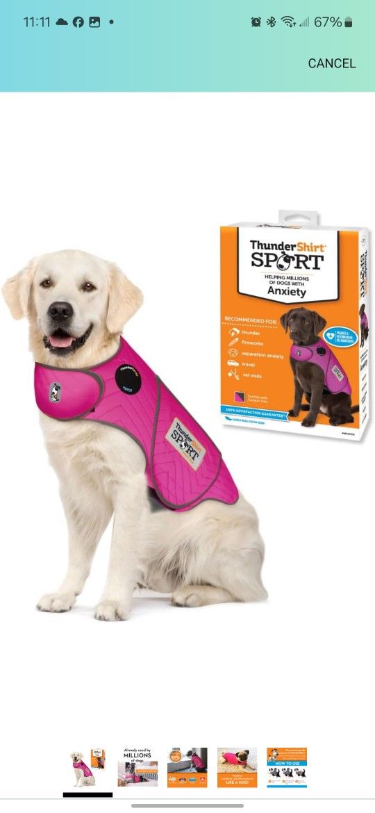 Dog Anxiety Relief Harness Calming Size XL