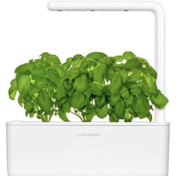 Click & Grow Smart Garden 3 Indoor garden planter 3 Basil Plants White "NEW"
