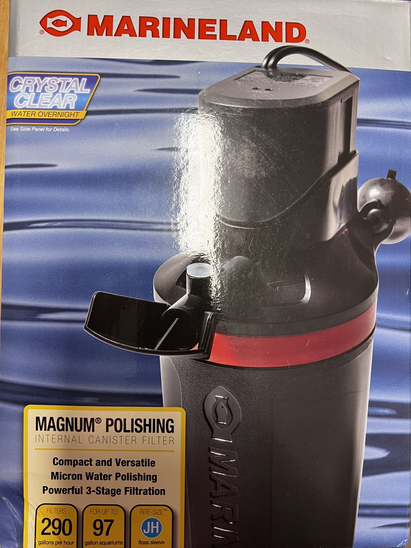 Marineland Magnum Polishing Internal Canister Filter for Aquariums Up To 97 Gallons