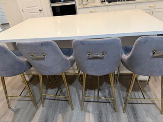 Gold And Gray Bar Stool