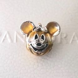 Pandora Mickey Mouse Halloween Pumpkin Charm #799599C01