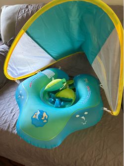 Inflatable Baby Swim Float with Canopy