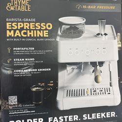 Thyme And Table Espresso Machine Brand New 