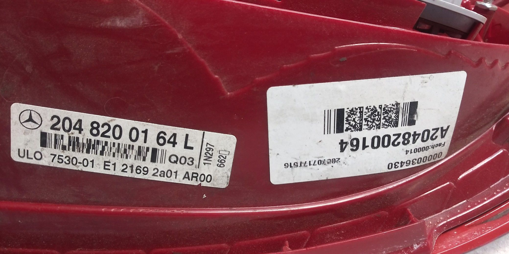2008 - 2011 Mercedes C class tail light