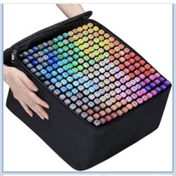 168 Colors Dual Tip Art Markers Set, Professional Alcohol Based Markers for Manga, Sketching, Coloring