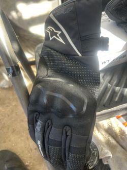 Alpine Stars Leather Gloves . New Barely Worn. Have Numerous Pairs AS.