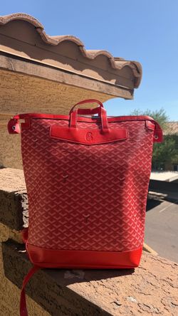 Red goyard bag