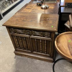 Vintage Small Record Cabinet Side Table (in Store)