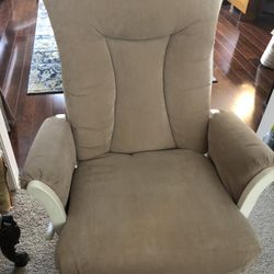 Beige Glider Rocker