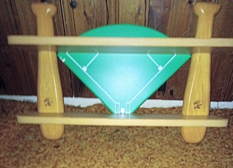 VTG Inmon Ent Wooden Baseball Bar Shelf