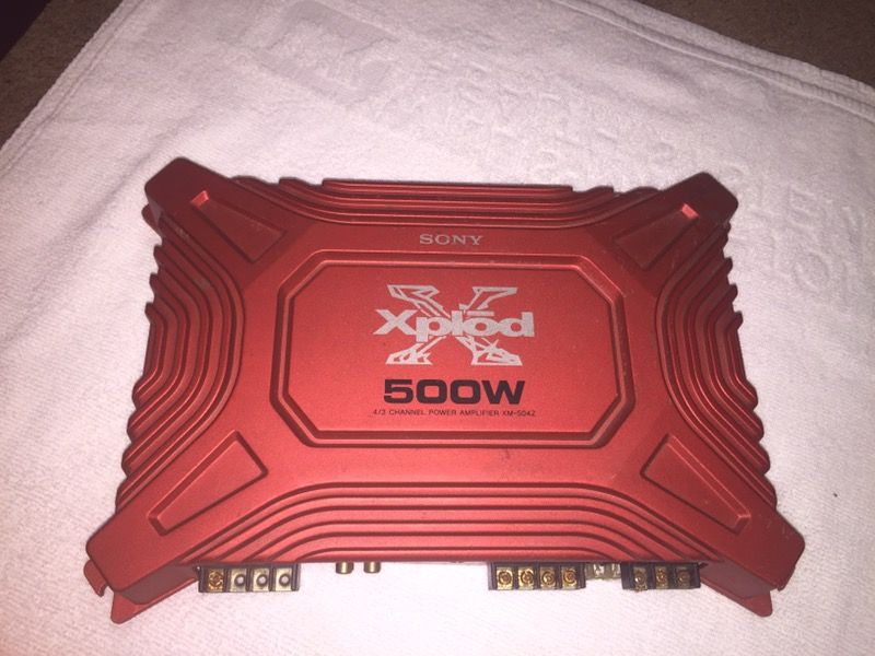 Sony Xplod 500W 4/3 Channel Mountable Stereo Power Amplifier XM-504Z