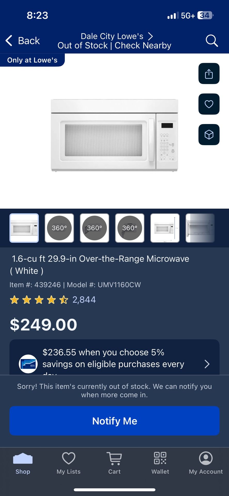 1.6-cu ft 29.9-in Over-the-Range Microwave (White )