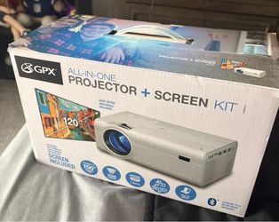 GPX PJ308VP All-In-One Projector + Screen Kit