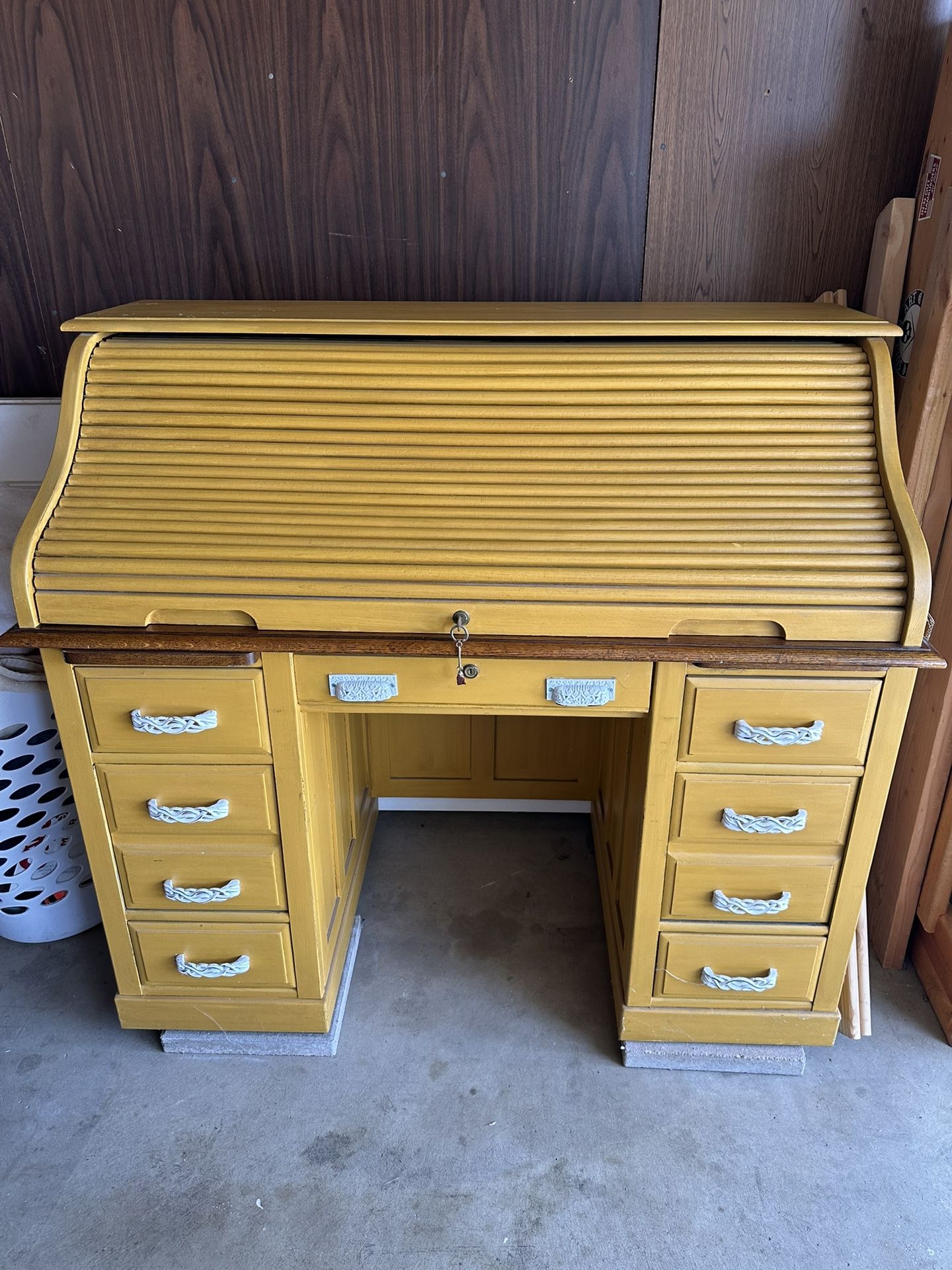 Antique Roll Top Desk
