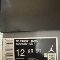 Jordan 11s “ Legend Blues “ Size 12