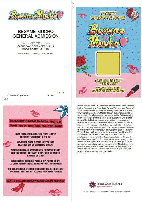 BESAME MUCHO FESTIVAL